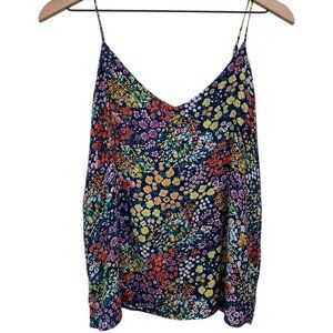 Gap Navy Floral Spaghetti Strap Cami Top